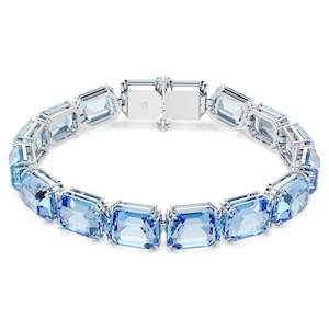 Bracelet: MILLENIA TENNIS BRACELET - BLUE, RHODIUM