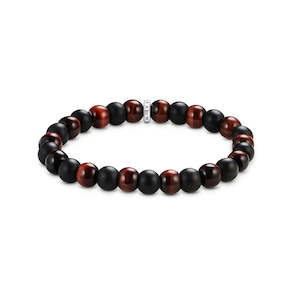 Bracelet: REBEL RED TIGERS EYE OBSIDIAN BRACELET