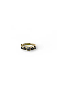 Ring: HALO CLUSTER RING ONYX