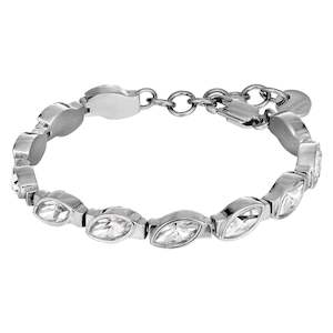 Celtis Shiny Silver Crystal Bracelet
