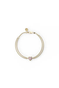 LOVE CLAW BRACELET ROSE QUARTZ