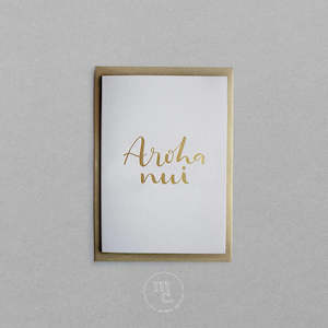 Flowers Gifting: Aroha Nui Greeting Card