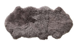Cushions And Throws: Sheepskin Charcoal