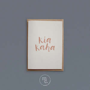 Greeting Cards: Kia Kaha Greeting Card