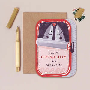 Valentines Day: Sardines You're My Favourite Card
