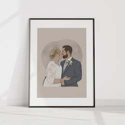 Custom wedding portrait