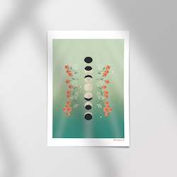 Sale: Moon phases â¢ Mini-print