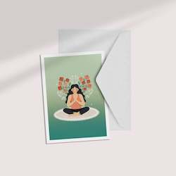 Meditation â¢ A6 greeting card