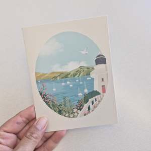 All: Akaroa • Landscape greeting card