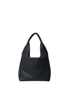 Kiki Shoulder Bag Black Lightly Milled