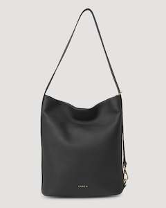 June Shoulder Bag Black Pebble