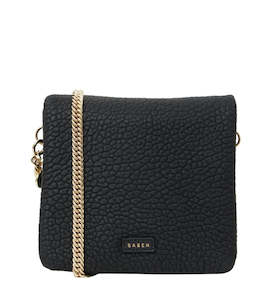 Evening Bags: Fox Crossbody Bag - Black bubble