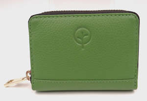Womens Card Wallet - Green Apple