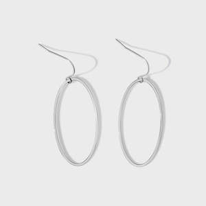 Earrings 1: STEEL ME SUPER LINK SILVER EARRINGS
