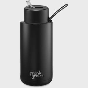 Drink Bottles: 34oz Reusable Bottle (straw) - Midnight