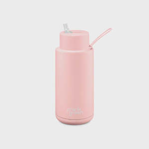 Drink Bottles: 34oz Reusable Bottle (straw) -  Blushed