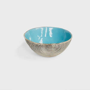 Plates And Platters: Cockle shell Bowl - Aqua