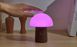 Gingko - Walnut - Mini Alice Mushroom LED Light