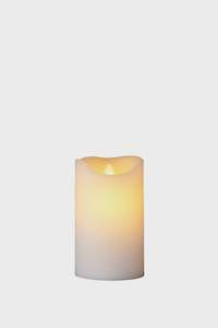 Lighting: SIRIUS Sara Candle 75*125 - White RECHARGEABLE