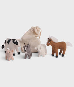 Toys: Farm Animals - Set of  5 ( 5.5 - 10cm)