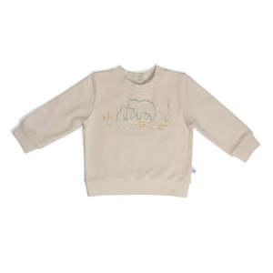 Clothing: Fleece Jumper   12mth Birch