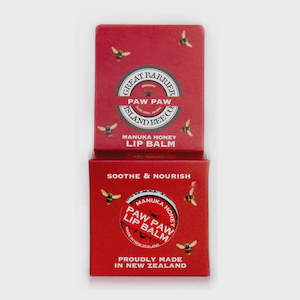 Great Barrier Island Bee Co  Paw Paw lip balm boxed
