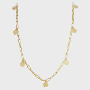 GOLDEN BEACHCOMBER CHARM NECKLACE