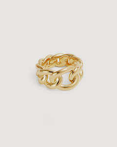 18k Gold Vermeil Strength Ring - 8