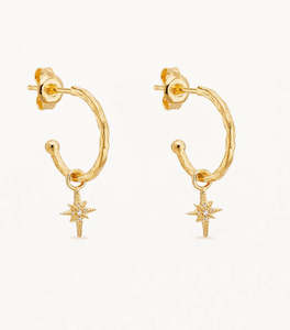 By Charlotte: Starlight Hoops (18k Gold Vermeil)