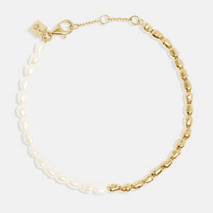 By Charlotte: By Your Side Pearl Bracelet (Gold)