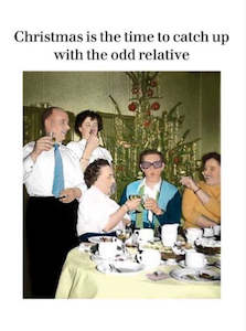 Cath Tate: Cath Tate - Odd Relative - Christmas Card