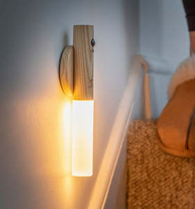 Gingko: Gingko - White Ash Wood - Baton LED Light
