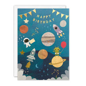 James Ellis - Space Happy Birthday - Birthday Card