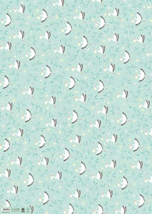 James Ellis - Turquoise Storks Baby - Wrap