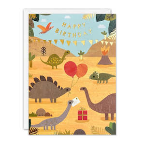 James Ellis - Dinosaur Happy Birthday - Birthday Card