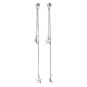 Karen Walker Moon & Star pendulum earrings