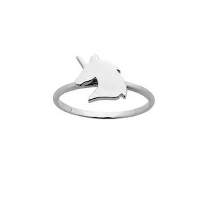 Karen Walker: KW Unicorn ring Silver