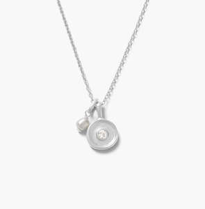 Kirstin Ash: Solstice Pearl Necklace - Sterling Silver