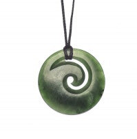 Ngai Tahu Pounamu: Medium Koru greenstone
