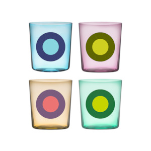 Remember: Drinking glasses Dots, set of 4 No. 2