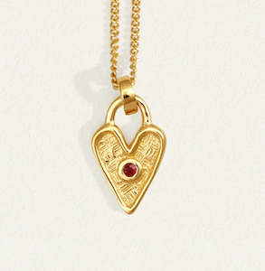 Temple Of The Sun: Amore Necklace Gold