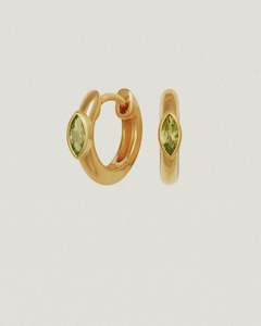Chrysalis Earrings gold/peridot