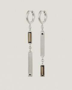 Temple Of The Sun: Pele Earrings Silver