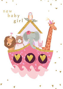 Hammond Gover - New Baby Girl  - Baby Card