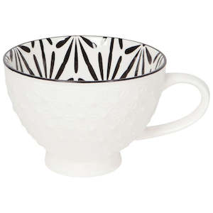 Now Design - White Stamped - Latte Stoneware Mug
