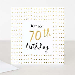 Birthday: Caroline Gardner - Happy 70th Birthday - 70th Birthday Card