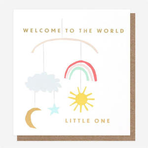 New Baby: Caroline Gardener - Welcome to the World Little One - Baby Card