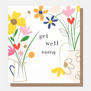 Caroline Gardener - Floral - Get Well Card