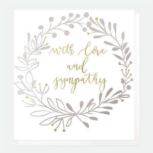 Caroline Gardner - WIth Love & Sympathy - Sympathy Card