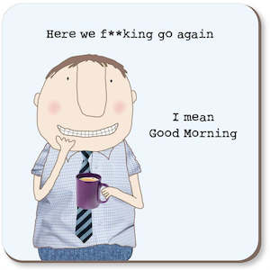 Coasters Place Mats: Rosie Made A Thing - Here We Go Boy - Coaster
